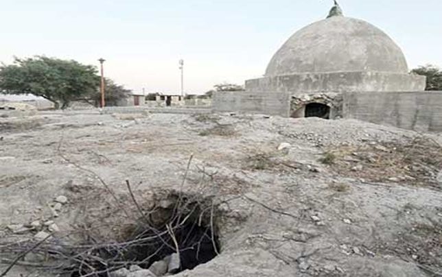 تونل ۹ متری حفاران غیرمجاز در یکی از بزرگترین سایت‌های باستانی استان فارس!