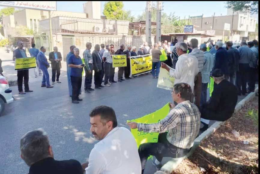 تجمع بازنشستگان کارگری در برخی شهرها