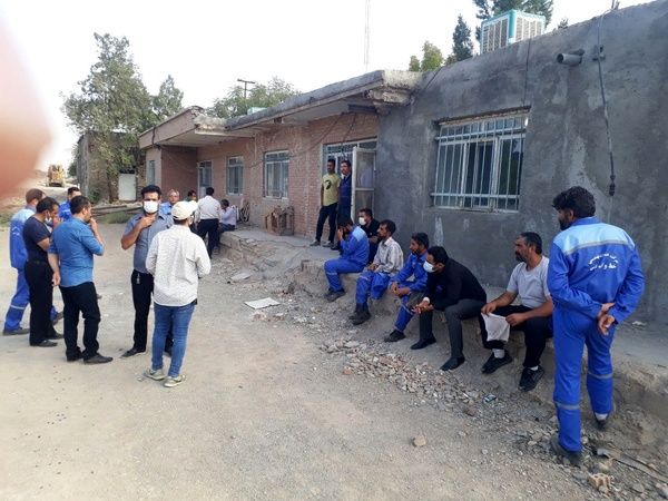 اعتراض کارگران ابنیه فنی پیشوای ورامین به معوقات مزدی